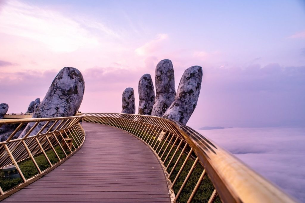 Da Nang's Golden Bridge has been listed among the world's top 100 most amazing destinations