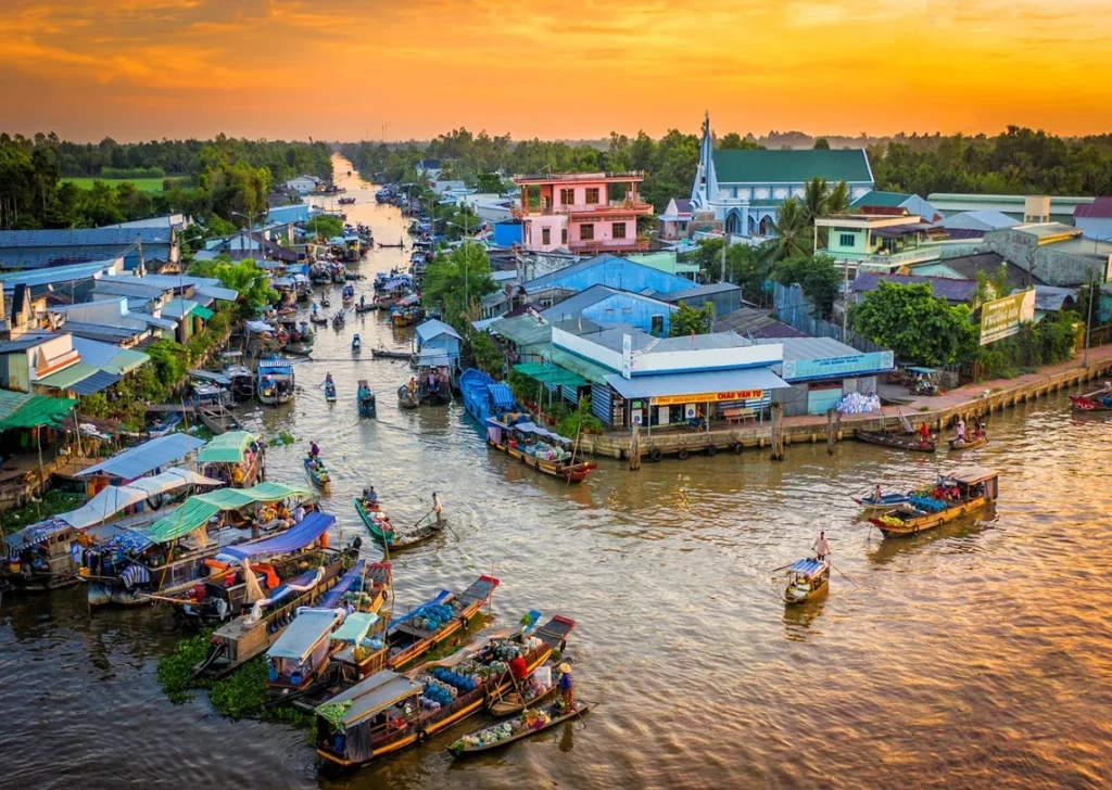 Knowing the Mekong Delta's complex waterway network explains why tours require switching between road and boat transport
