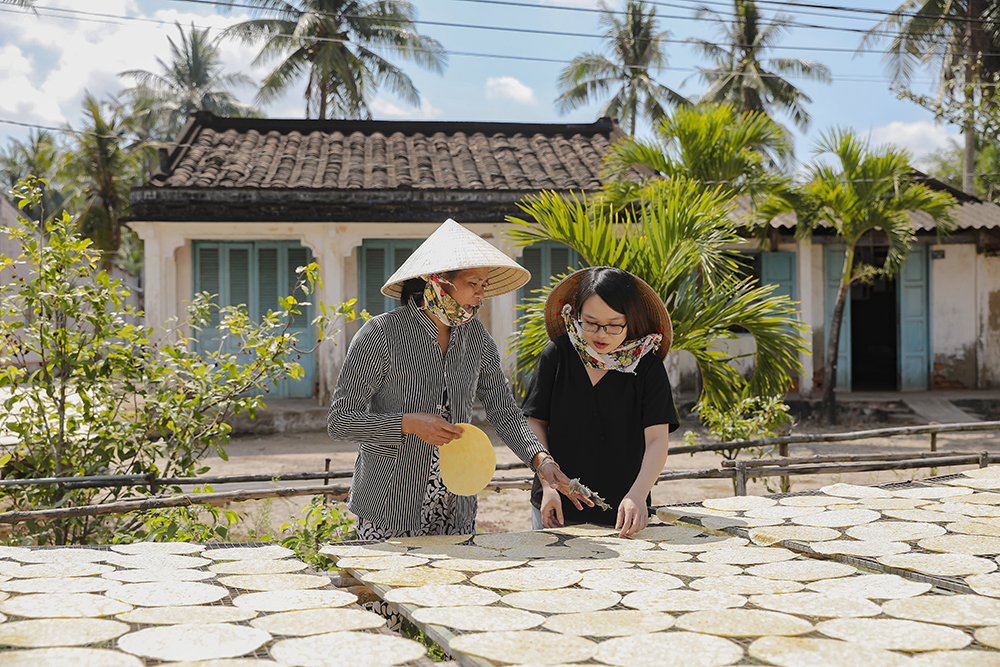 Specific villages specialise traditional rice paper