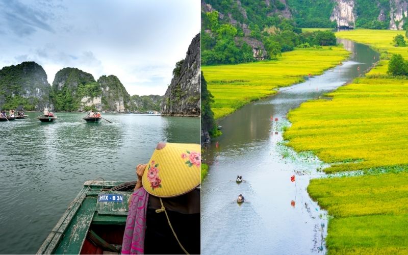 Choosing between Ha Long Bay and Ninh Binh depends more on the type of experience you're looking for