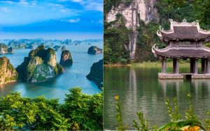 Ha Long Bay or Ninh Binh are renowned for their spectacular limestone landscapes