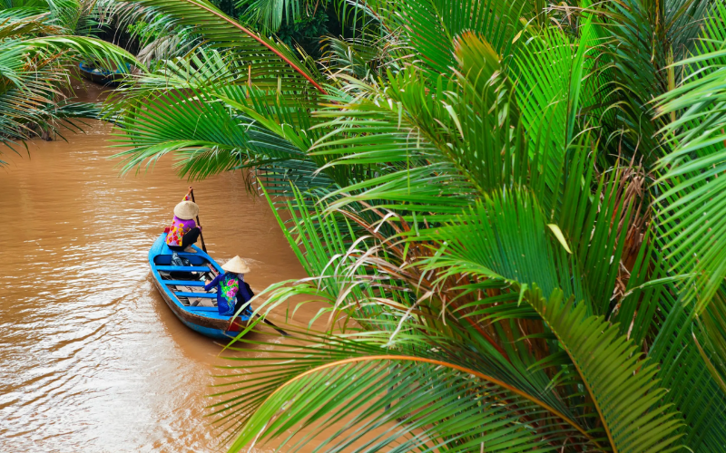 The Mekong Delta from Ho Chi Minh City has the different distances