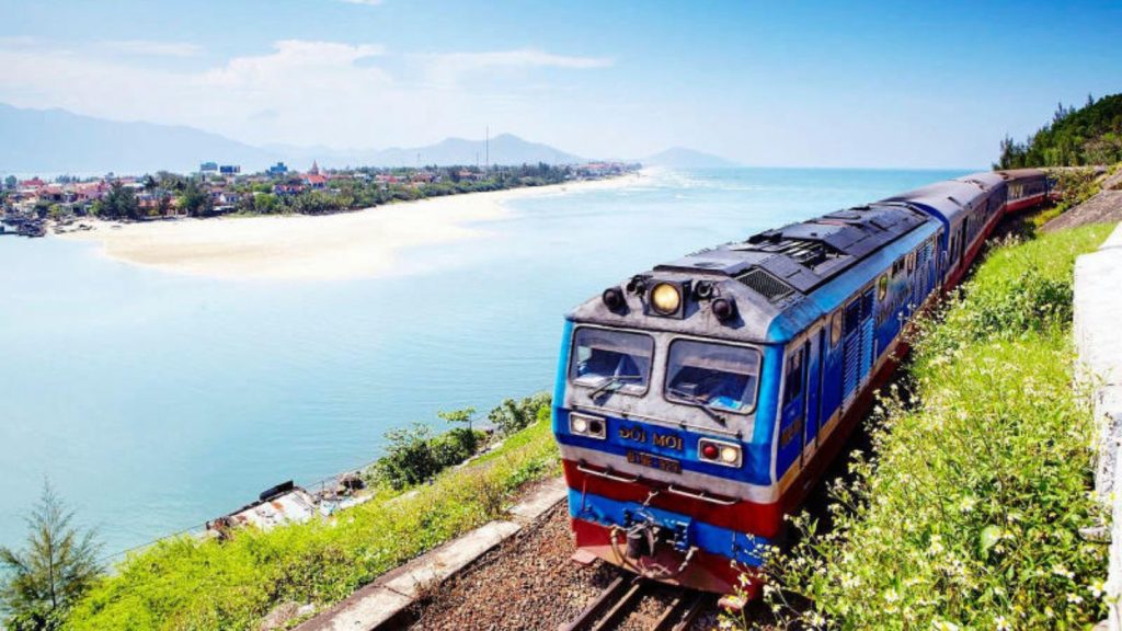 Vietnam coastline train North-South railway Reunification Express