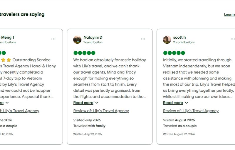 What Past Travelers Say About These Tours
