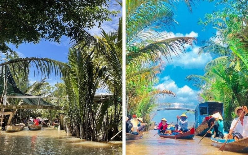 My Tho and Ben Tre offer different ways to experience the waterways and countryside of the Mekong Delta.