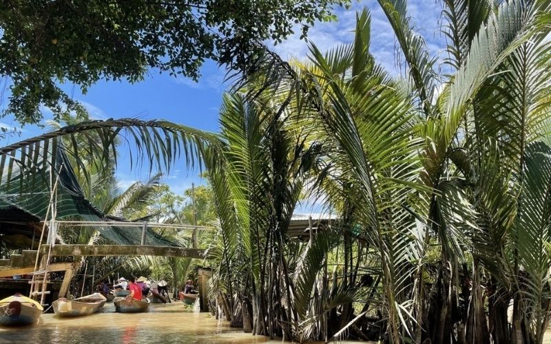 Boat rides, fruit orchards, coconut candy, and local music are part of the classic My Tho experience.