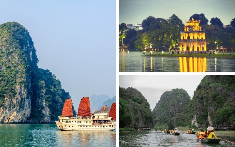 From Hanoi’s lively streets to Ha Long Bay and Ninh Binh, every stop brings a different experience
