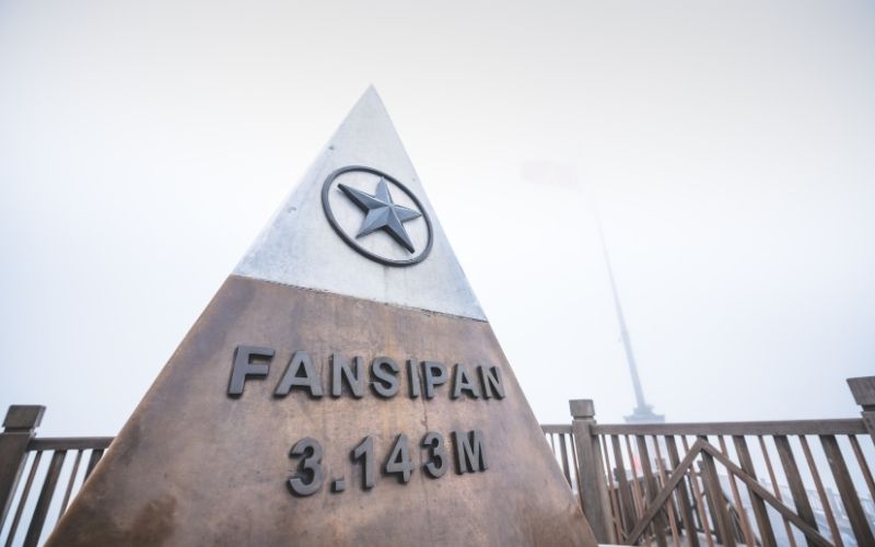Trekking towards the 3,143-meter summit of Fansipan