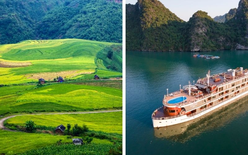 Three days among Sapa’s villages and rice terraces end with a full day exploring the caves and islands of Halong Bay.